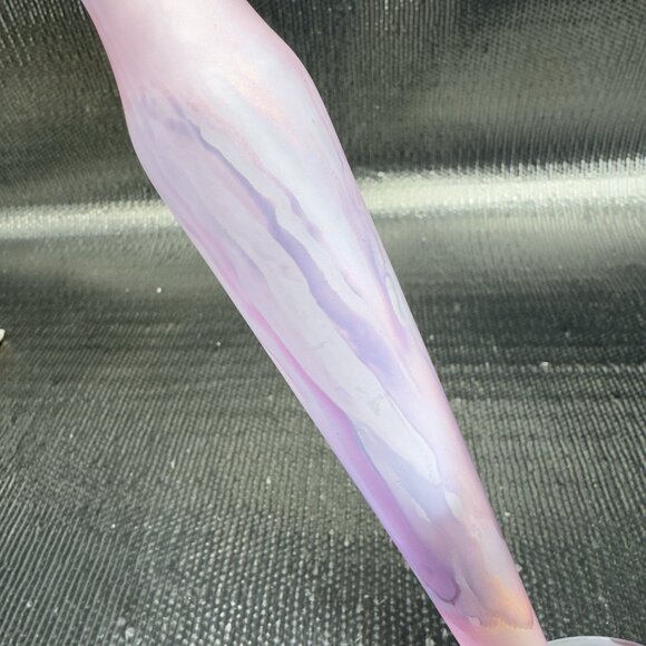 Deco Art Designs Canada Hand Crafted Art Glass Vase Multicolored Swung Vase VTG - Picture 11 of 12